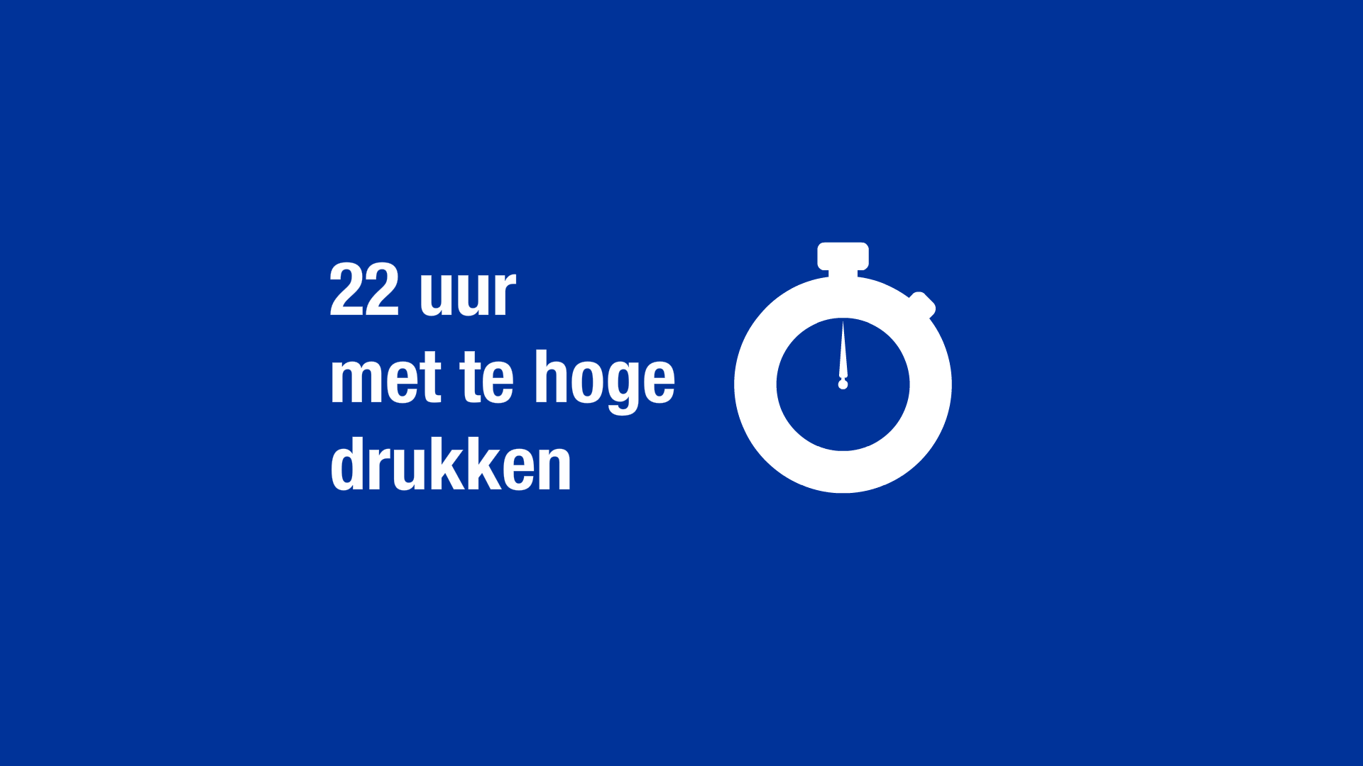 Te hoge drukken tot 22 uur per dag komt regelmatig voor - drukmanagement kan de druk en waterverlies verminderen