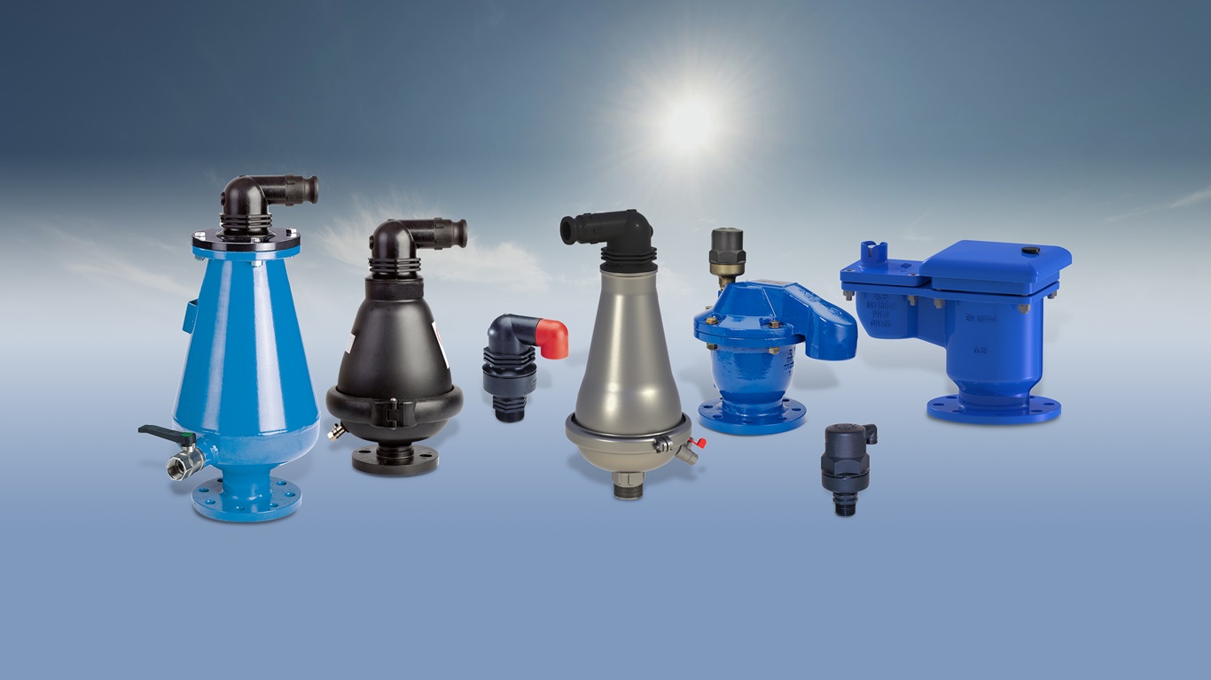 AVK ontluchters voor water en afvalwater
