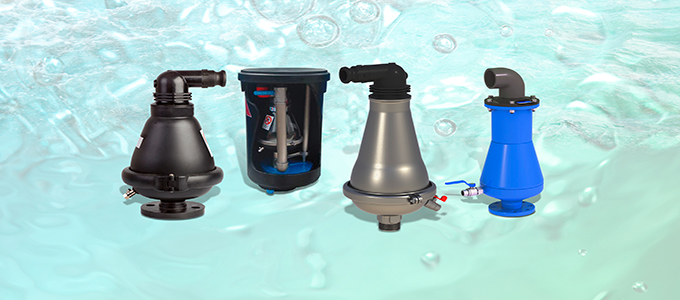Ontluchters voor afvalwater