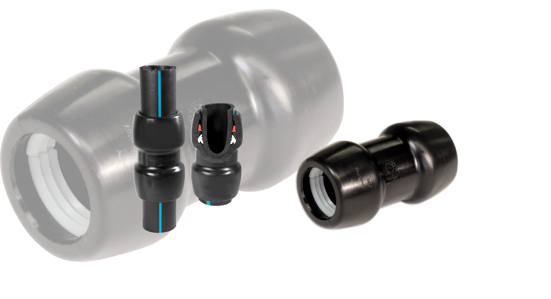 Plug & Play push-fit koppeling
