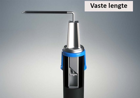 Inbouwgarnituur met vaste lengte