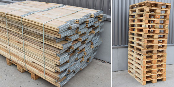 Retouremballage pallets en randen