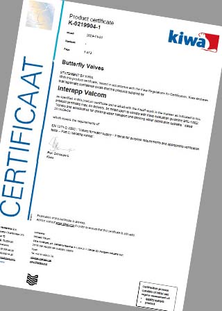 Kiwa Interapp S820 certificaat