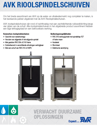 AVK Rioolspindelschuiven