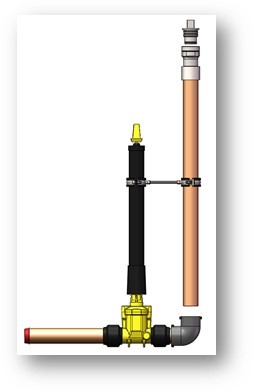 Gasafblaasunit PE nieuw